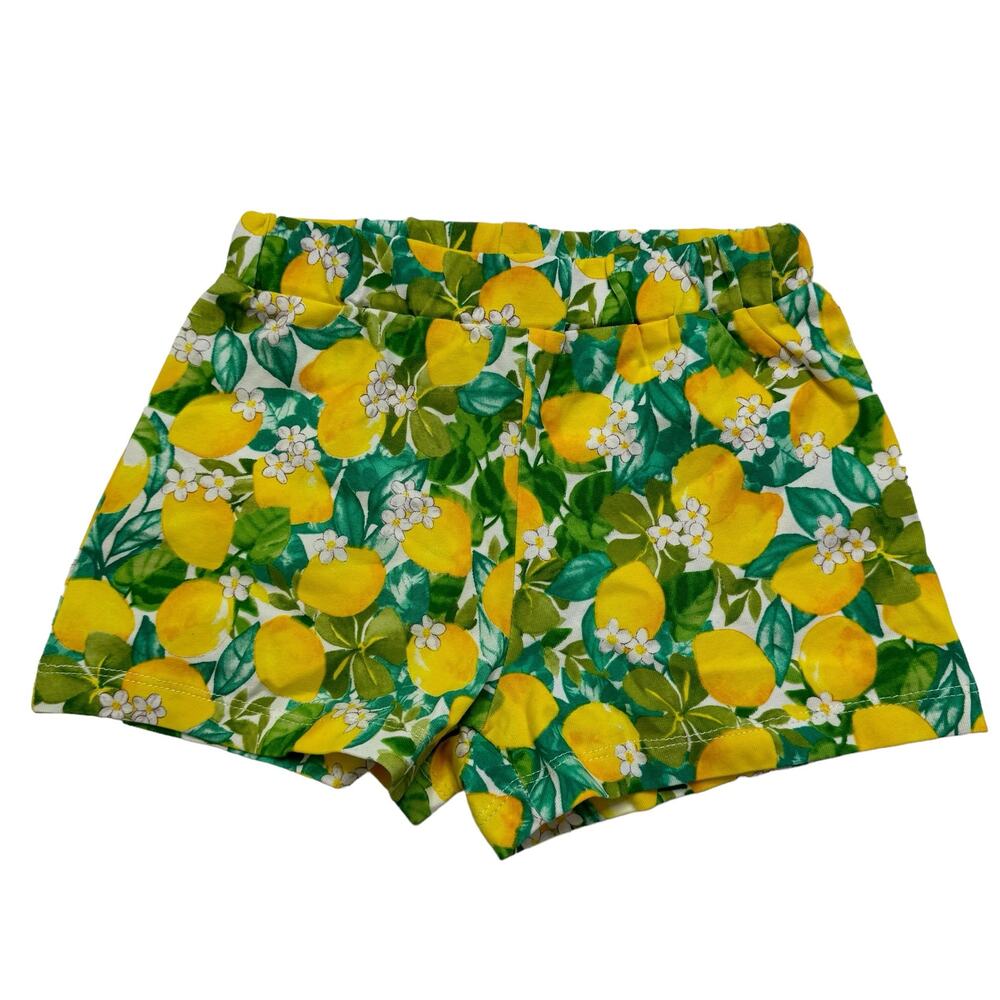 MAYORAL *NEW* Lemon Trees Bike Shorts Size 36m 3T (98cm) Girls Cotton Spandex